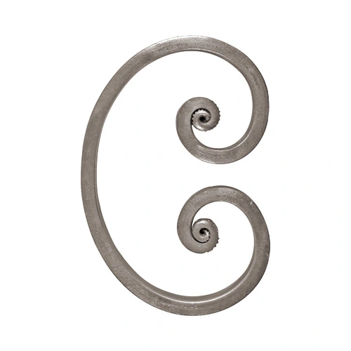 3/4"x5/16" Forged Steel C Scroll 3-15/16"W 5-7/8"H